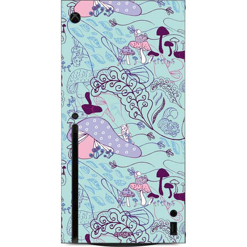 Disney Alice in Wonderland (animated) Mushrooms Print Pattern Xbox Series X Console Skin