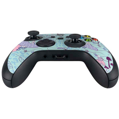 Disney Alice in Wonderland (animated) Mushrooms Print Pattern Xbox Series X Controller Skin