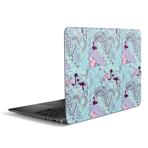 Disney Alice in Wonderland (animated) Mushrooms Print Pattern Zenbook UX305FA 13.3in Skin