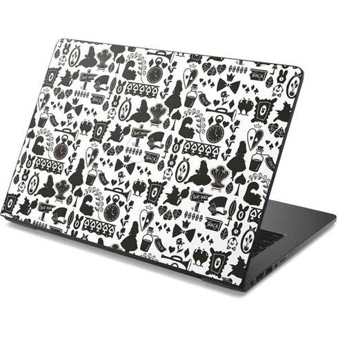 Disney Alice in Wonderland (animated) Silhouette Pattern Dell Chromebook Skin