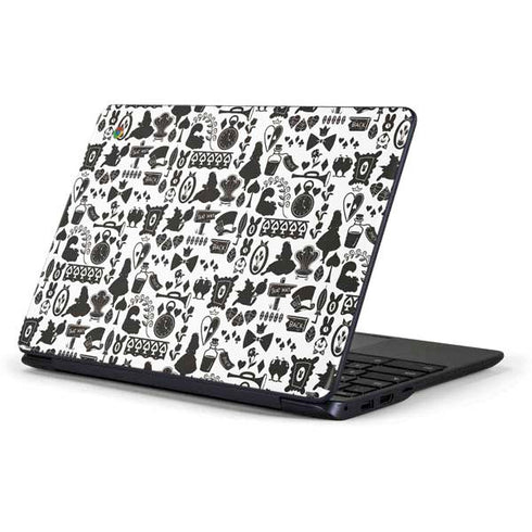 Disney Alice in Wonderland (animated) Silhouette Pattern Samsung Chromebook Skin