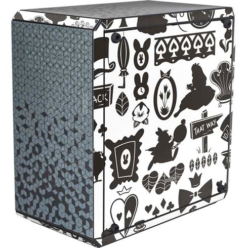 Disney Alice in Wonderland (animated) Silhouette Pattern Cooler Master MasterBox Q300L Mini Tower Skin
