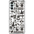 Disney Alice in Wonderland (animated) Silhouette Pattern Galaxy A13 5G Clear Case