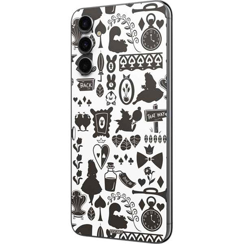 Disney Alice in Wonderland (animated) Silhouette Pattern Galaxy A14 5G Skin