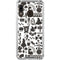 Disney Alice in Wonderland (animated) Silhouette Pattern Galaxy A30 Clear Case