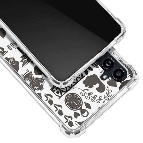 Disney Alice in Wonderland (animated) Silhouette Pattern Galaxy A54 5G Clear Case