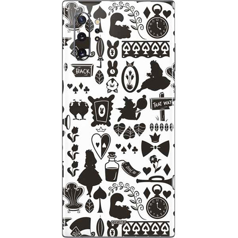 Disney Alice in Wonderland (animated) Silhouette Pattern Galaxy Note 10 Plus Skin