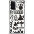 Disney Alice in Wonderland (animated) Silhouette Pattern Galaxy Note20 5G Clear Case