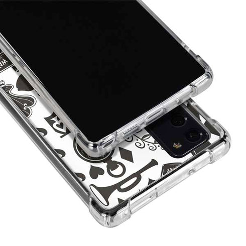 Disney Alice in Wonderland (animated) Silhouette Pattern Galaxy Note20 5G Clear Case