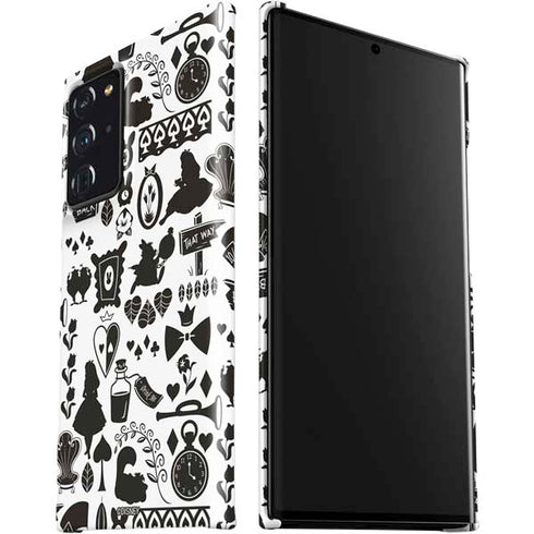 Disney Alice in Wonderland (animated) Silhouette Pattern Galaxy Note20 Ultra 5G Lite Case
