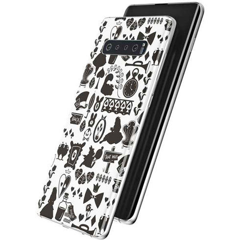 Disney Alice in Wonderland (animated) Silhouette Pattern Galaxy S10 Skin