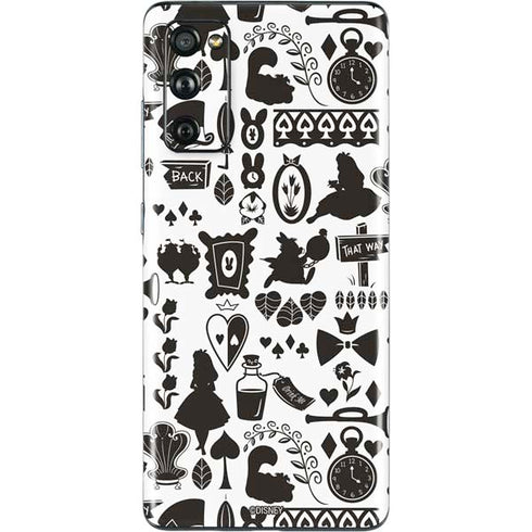 Disney Alice in Wonderland (animated) Silhouette Pattern Galaxy S20 Fan Edition Skin