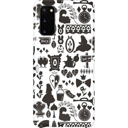 Disney Alice in Wonderland (animated) Silhouette Pattern Galaxy S20 Lite Case