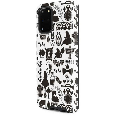 Disney Alice in Wonderland (animated) Silhouette Pattern Galaxy S20 Plus Pro Case