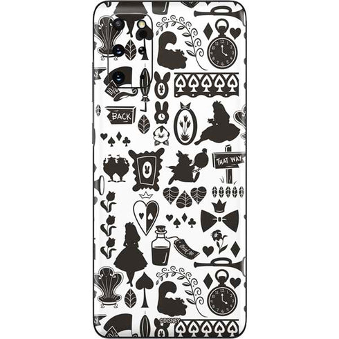 Disney Alice in Wonderland (animated) Silhouette Pattern Galaxy S20 Plus Skin