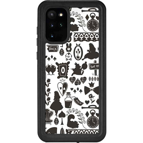 Disney Alice in Wonderland (animated) Silhouette Pattern Galaxy S20 Plus Waterproof Case