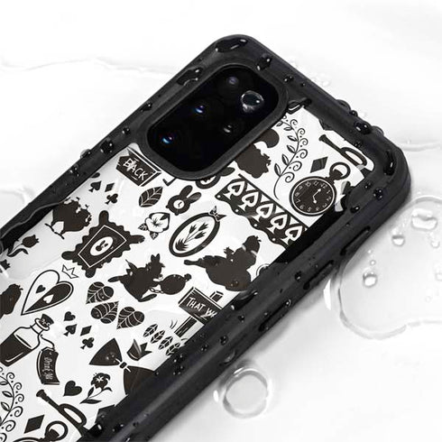 Disney Alice in Wonderland (animated) Silhouette Pattern Galaxy S20 Plus Waterproof Case