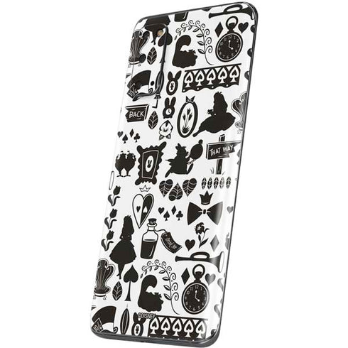 Disney Alice in Wonderland (animated) Silhouette Pattern Galaxy S20 Skin