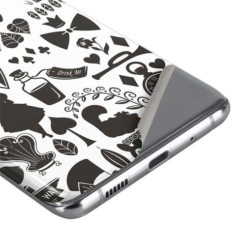 Disney Alice in Wonderland (animated) Silhouette Pattern Galaxy S20 Skin