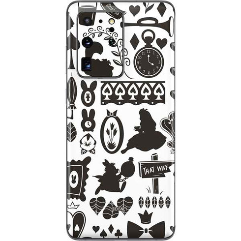 Disney Alice in Wonderland (animated) Silhouette Pattern Galaxy S20 Ultra 5G Skin