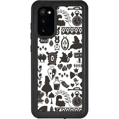 Disney Alice in Wonderland (animated) Silhouette Pattern Galaxy S20 Waterproof Case