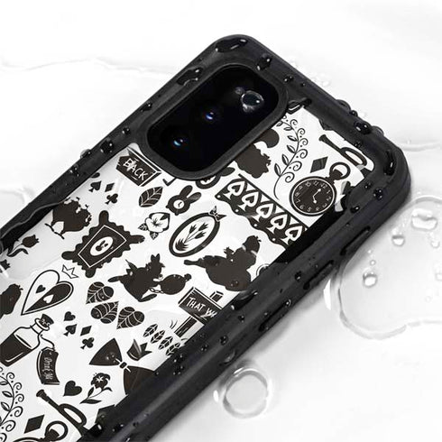 Disney Alice in Wonderland (animated) Silhouette Pattern Galaxy S20 Waterproof Case