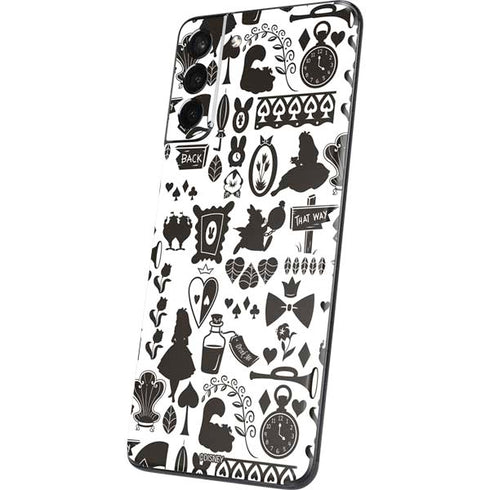 Disney Alice in Wonderland (animated) Silhouette Pattern Galaxy S21 5G Skin