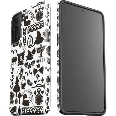 Disney Alice in Wonderland (animated) Silhouette Pattern Galaxy S21 FE Pro Case