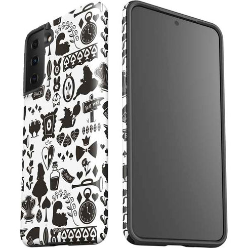 Disney Alice in Wonderland (animated) Silhouette Pattern Galaxy S21 Plus 5G Pro Case