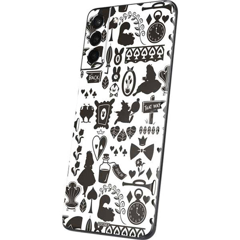 Disney Alice in Wonderland (animated) Silhouette Pattern Galaxy S21 Plus 5G Skin