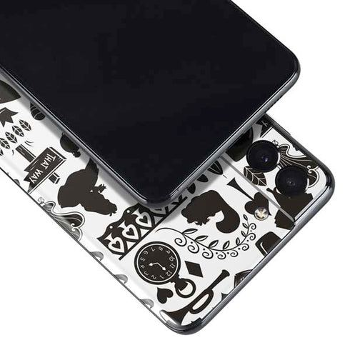 Disney Alice in Wonderland (animated) Silhouette Pattern Galaxy S21 Plus 5G Skin