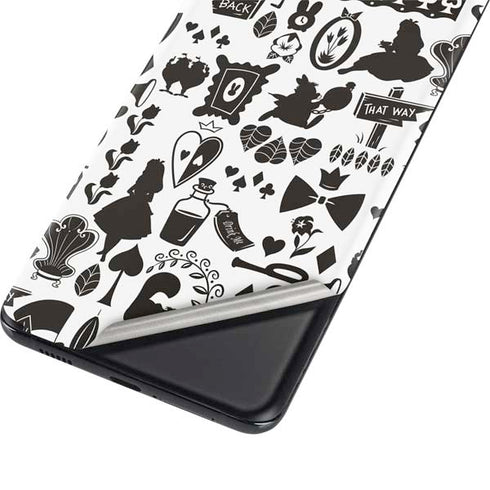 Disney Alice in Wonderland (animated) Silhouette Pattern Galaxy S21 Plus 5G Skin