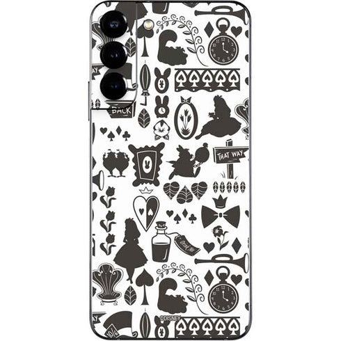 Disney Alice in Wonderland (animated) Silhouette Pattern Galaxy S22 Plus Skin