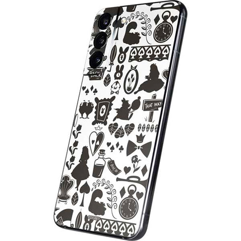 Disney Alice in Wonderland (animated) Silhouette Pattern Galaxy S22 Plus Skin