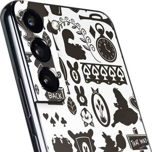 Disney Alice in Wonderland (animated) Silhouette Pattern Galaxy S22 Plus Skin