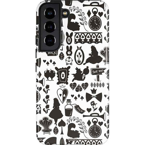 Disney Alice in Wonderland (animated) Silhouette Pattern Galaxy S22 Pro Case