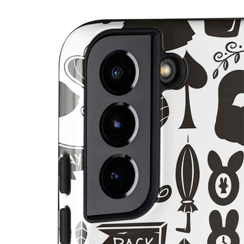 Disney Alice in Wonderland (animated) Silhouette Pattern Galaxy S22 Pro Case