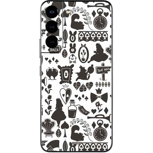 Disney Alice in Wonderland (animated) Silhouette Pattern Galaxy S22 Skin