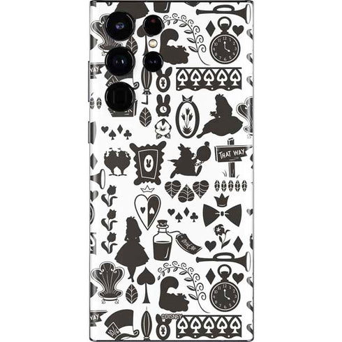 Disney Alice in Wonderland (animated) Silhouette Pattern Galaxy S22 Ultra Skin