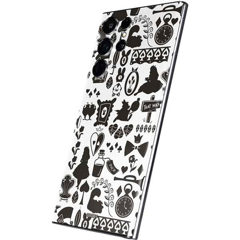 Disney Alice in Wonderland (animated) Silhouette Pattern Galaxy S22 Ultra Skin