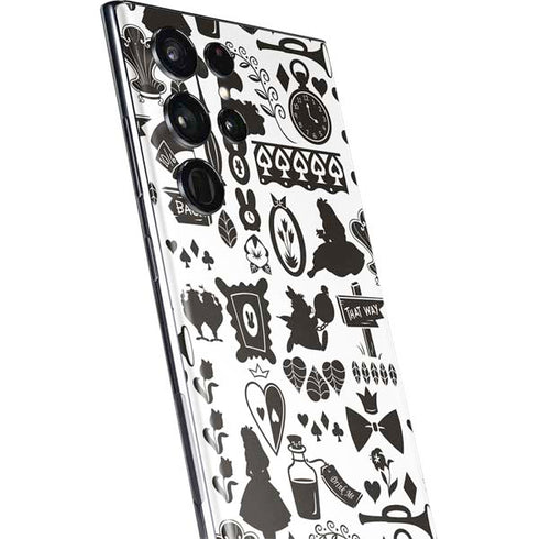 Disney Alice in Wonderland (animated) Silhouette Pattern Galaxy S22 Ultra Skin