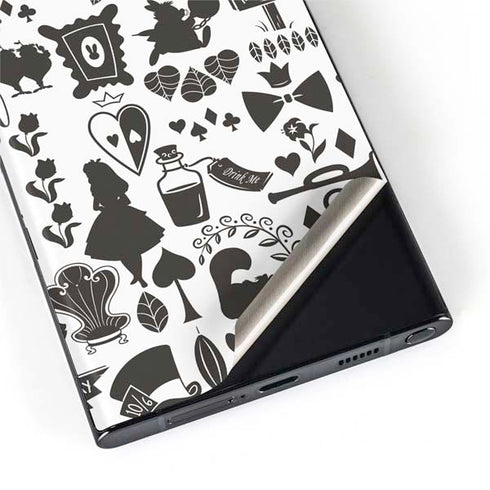 Disney Alice in Wonderland (animated) Silhouette Pattern Galaxy S22 Ultra Skin