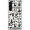 Disney Alice in Wonderland (animated) Silhouette Pattern Galaxy S23 Clear Case