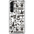 Disney Alice in Wonderland (animated) Silhouette Pattern Galaxy S23 Clear Case