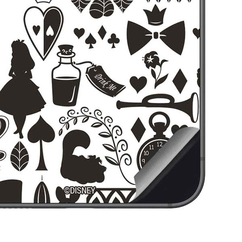 Disney Alice in Wonderland (animated) Silhouette Pattern Galaxy S23 FE Skin