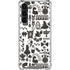 Disney Alice in Wonderland (animated) Silhouette Pattern Galaxy S23 Plus Clear Case