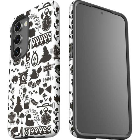Disney Alice in Wonderland (animated) Silhouette Pattern Galaxy S23 Plus Pro Case