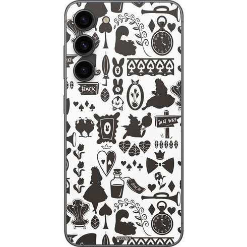 Disney Alice in Wonderland (animated) Silhouette Pattern Galaxy S23 Plus Skin