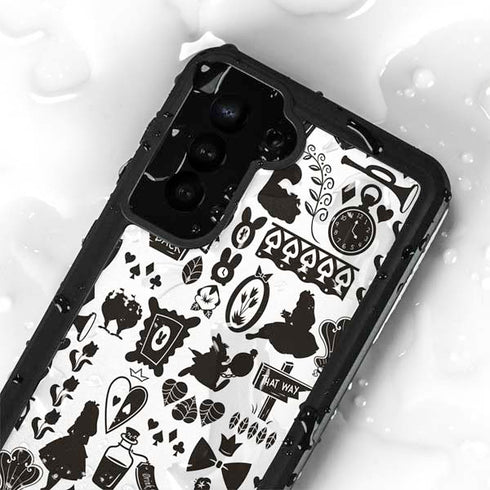 Disney Alice in Wonderland (animated) Silhouette Pattern Galaxy S23 Plus Waterproof Case