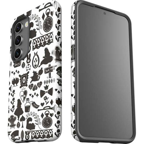 Disney Alice in Wonderland (animated) Silhouette Pattern Galaxy S23 Pro Case
